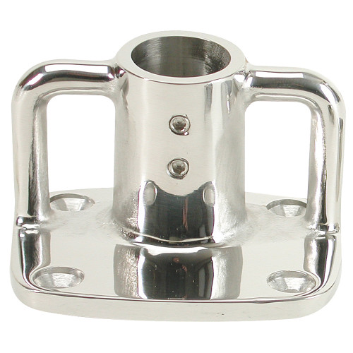 Whitecap 4&#176; Rectangular Base - 316 Stainless Steel - 3-1/2" x 3" 11901