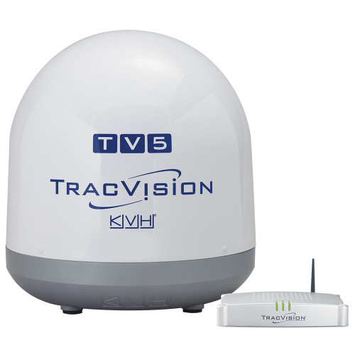 KVH TracVision TV5 w/IP-Enabled TV-Hub &amp; Linear Universal Quad-Output LNB w/Manual Skew 01-0364-04