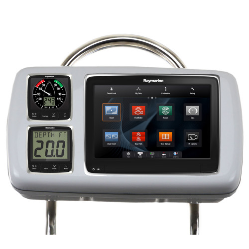 NavPod GP2080-14 SystemPod Pre-Cut f/Raymarine a95/a97/a98 & 2 Instruments f/12" Wide Guard GP2080-14