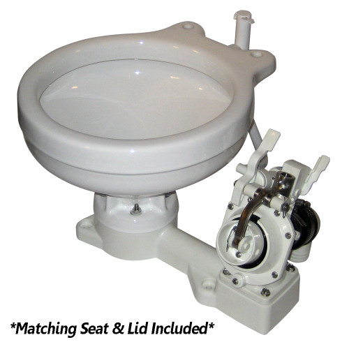 Raritan Fresh Head - Fresh Water Flush - Manual - Marine Size - Right Hand Operation 25M00