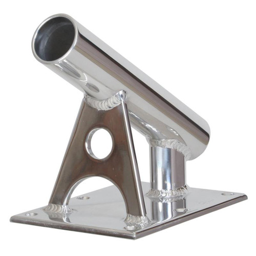 Lee's MX Pro Series Fixed Angle Center Rigger Holder - 30&#176; - 1.5" ID - Bright Silver MX7002CR