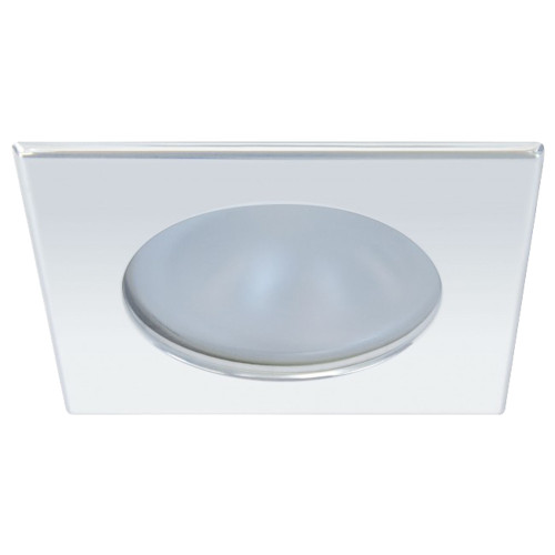 Quick Blake XP Downlight LED -  4W, IP66, Screw Mounted - Square Stainless Bezel, Round Warm White Light FAMP3022X02CA00