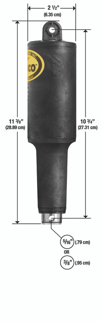 Lenco 2 1/4" Stroke XD Actuator 5/16" 24V 15062-001