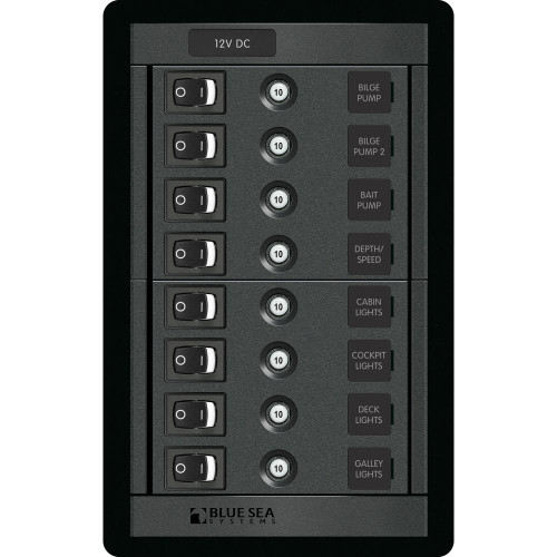 Blue Sea 1457 8 Position Switch CLB Vertical 1457