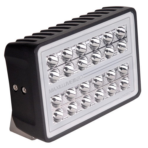 Lumitec Maxillume h120 - Trunnion Mount Flood Light - Black Housing - White Dimming 101347
