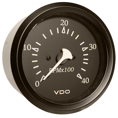 VDO Cockpit Marine 85mm (3-3/8") Diesel Tachometer - Black Dial/Bezel 333-11797