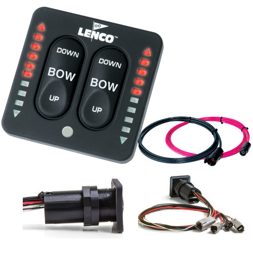 Lenco LED Indicator Integrated Tactile Switch Kit w/Pigtail f/Dual Actuator Systems 15171-001