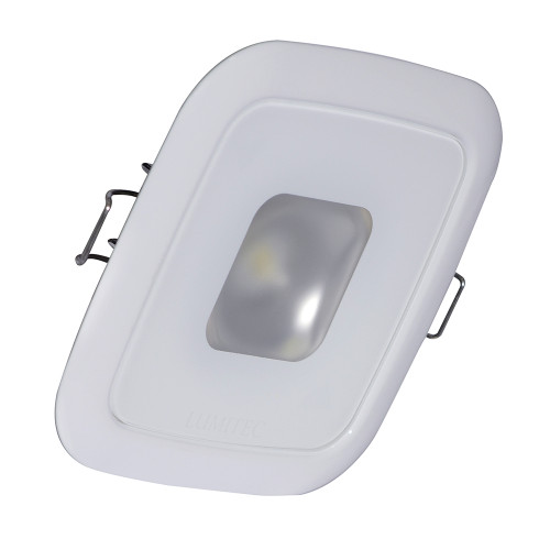 Lumitec Square Mirage Down Light - Spectrum RGBW Dimming - White Bezel 116127