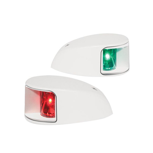 Hella Marine NaviLED Deck Mount Port & Starboard Pair - 2nm - Clear Lens/White Housing 980620911