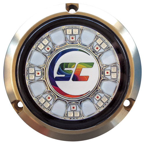 Shadow-Caster SCR-24 Bronze Underwater Light - 24 LEDs - Full Color Changing SCR-24-CC-BZ-10
