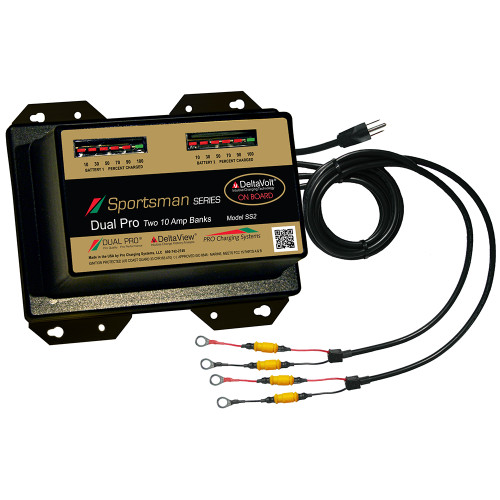 Dual Pro Sportsman Series Battery Charger - 20A - 2-10A-Banks - 12V/24V SS2
