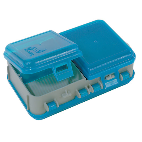 Plano Double-Sided Adjustable Tackle Organizer Small - Silver/Blue 171301