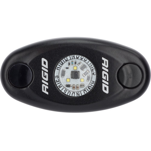 RIGID Industries A-Series Black Low Power LED Light - Single - Red 480043