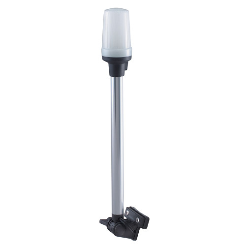 Perko Fold Down All-Round Pole Light - Horizontal Mount - White 1134DP0CHR