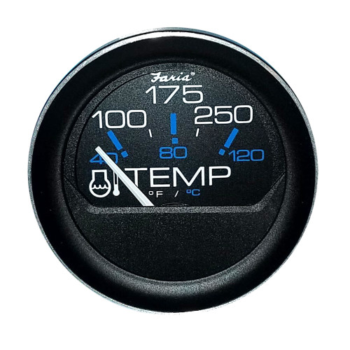 Faria Coral 2" Water Temperature Gauge (100 - 250&deg;F) 13004