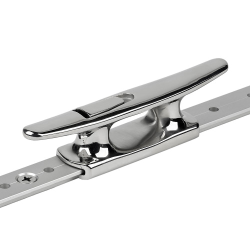 Schaefer Mid-Rail Chock/Cleat Stainless Steel - 1-1/4" 70-75