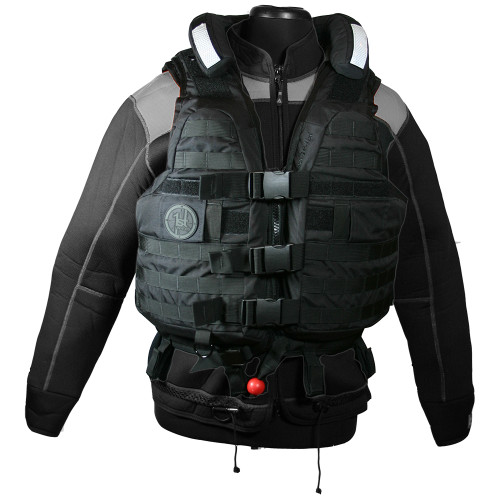 First Watch HBV-100 High Buoyancy Tactical Vest - Black - XL to 3XL HBV-100-BK-XL-3XL