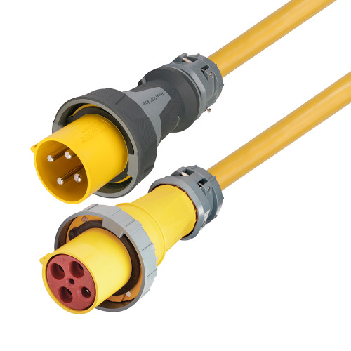 Marinco 100 Amp 125/250V 3-Pole, 4-Wire Shore Power Cordset - Neutral Wire - Female End - 75&#39; CS754