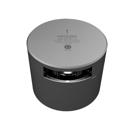 Lopolight Series 301-105 - Stern Light - 3NM - Horizontal Mount - White - Silver Housing 301-105