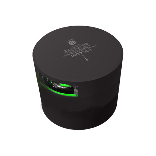 Lopolight Series 301-108 - Navigation Light - 3NM - Horizontal Mount - Green - Black Housing 301-108-B