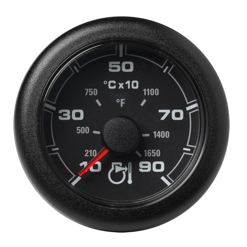 Veratron 52MM (2-1/16") OceanLink Pyrometer Gauge (900&deg; C/1650&deg; F) - Black Dial &amp; Bezel A2C1349690001