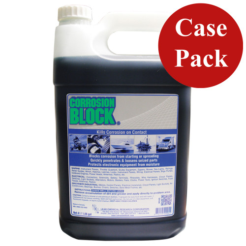 Corrosion Block Liquid 4-Liter Refill - Non-Hazmat, Non-Flammable &amp; Non-Toxic *Case of 4* 20004CASE