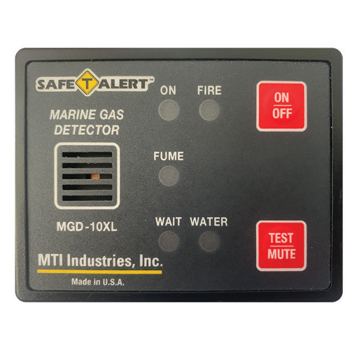 Safe-T-Alert Gas Vapor Alarm Fume, Fire, Bilge Water - Black Surface Mount MGD-10XL