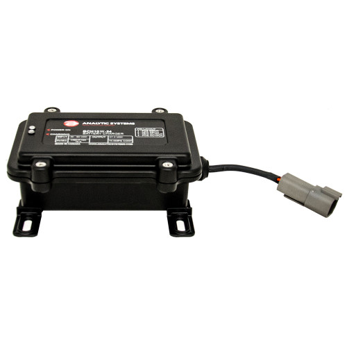 Analytic Systems Waterproof IP66 DC Battery Charger 10A, 12V Out, 20-80V In, Ruggedized BCH10W-12