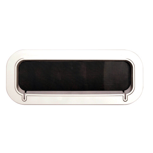 Beckson Drain Port - 4" x 14" x 2"-Depth - White/Clear PO414DWC-20