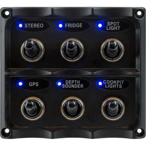 Sea-Dog Water Resistant Toggle Switch Panel 424636-1