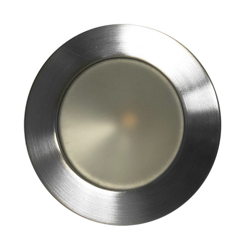 Lunasea Gen 3 Indoor/Outdoor Recessed 3.5&rdquo; LED Light - 2700K 85 CRI Dimmable COB LED - Warm White/Brushed SS Bezel LLB-46WW-3A-BN