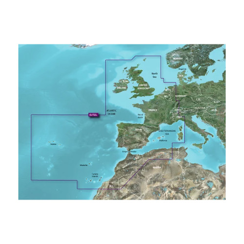 Garmin VEU722L Europe Atlantic Coast BlueChart&reg; g3 Vision&reg; 010-C1156-00