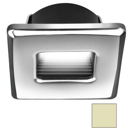 i2Systems Ember E1150Z Snap-In - Polished Chrome - Square - Warm White Light E1150Z-12CAB
