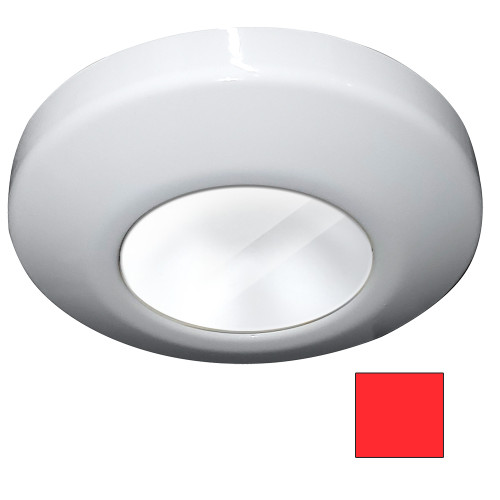 i2Systems Profile P1100 1.5W Surface Mount Light - Red - White Finish P1100Z-31H