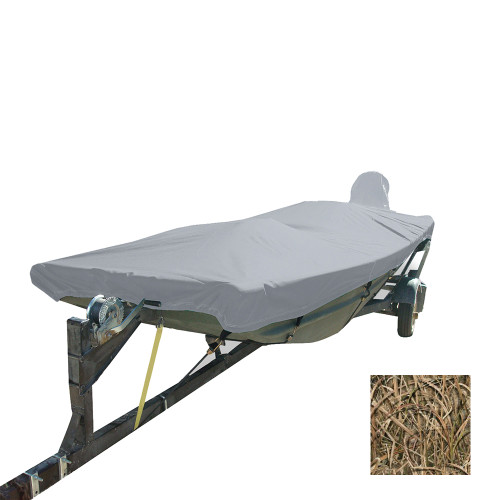 Carver Performance Poly-Guard Styled-to-Fit Boat Cover f/14.5&#39; Open Jon Boats - Shadow Grass 74201C-SG