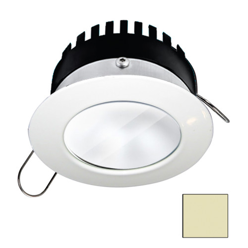 i2Systems Apeiron PRO A506 - 6W Spring Mount Light - Round - Warm White - White Finish A506-31CBBR