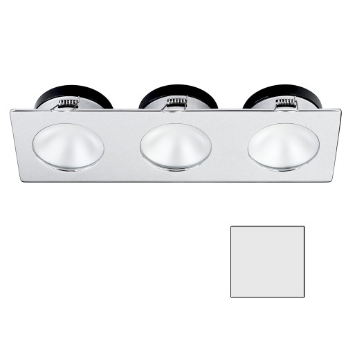 i2Systems Apeiron A1110Z - 4.5W Spring Mount Light - Triple Round - Cool White - Brushed Nickel Finish A1110Z-46AAH