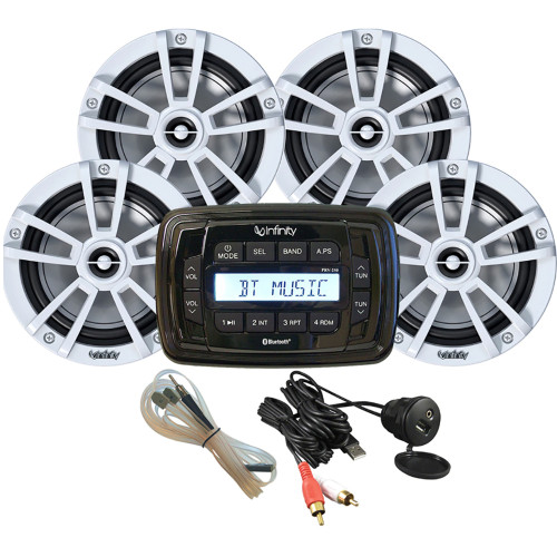 Infinity MPK250 Package w/Four (4) White INF622 - 6 1/2" Speakers INFMPK250-4W