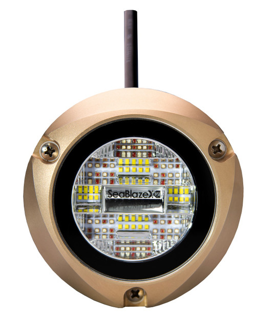 Lumitec Zambezi X2 Dual Color Blue/White FOR PONTOON BOATS Bronze Housing 12/24v LED 101708