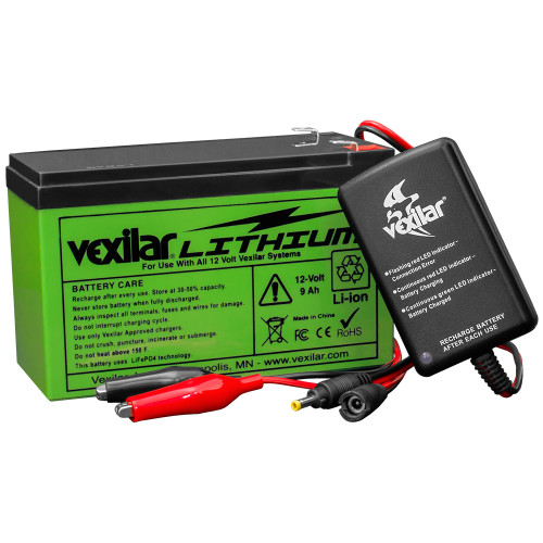 Vexilar 12V Lithium Ion Battery &amp; Charger V-120L