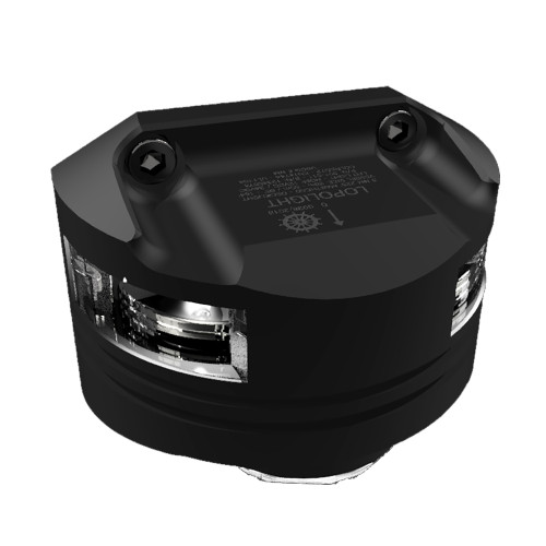 Lopolight Series 301-011 - Masthead Light w/Deck Light - 5NM - Vertical Mount - White - Black Housing 301-011DLX-B-15M