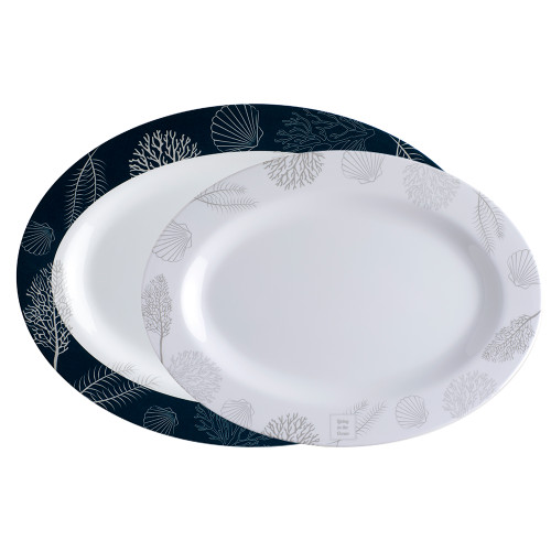 Marine Business Melamine Oval Serving Platters Set - LIVING - Set of 2 18009