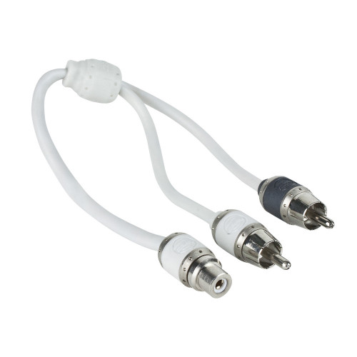 T-Spec V10 Series RCA Audio Y Cable - 2 Channel - 1 Female to 2 Males V10RY1