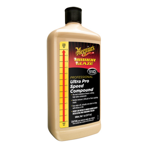 Meguiar&#39;s Mirror Glaze Ultra Pro Speed Compound - Heavy Cut, High Gloss - 32oz M11032