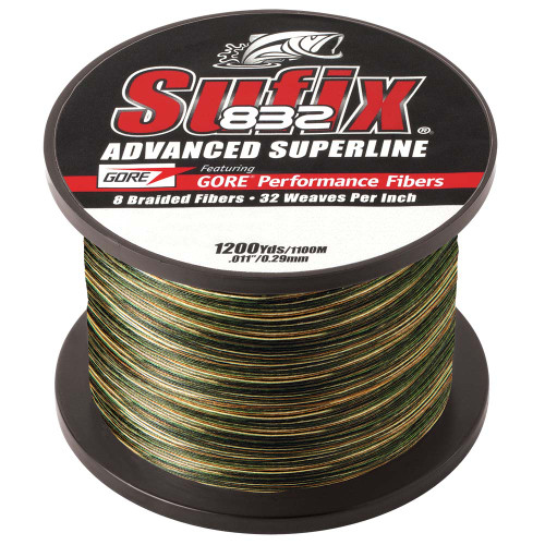 Sufix 832&reg; Advanced Superline&reg; Braid - 20lb - Camo - 1200 yds 660-320CA