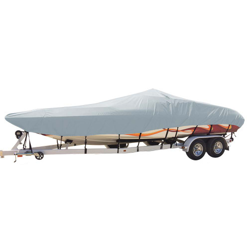 Carver Sun-DURA&reg; Styled-to-Fit Boat Cover f/21.5&#39; Day Cruiser Boats - Grey 74421S-11