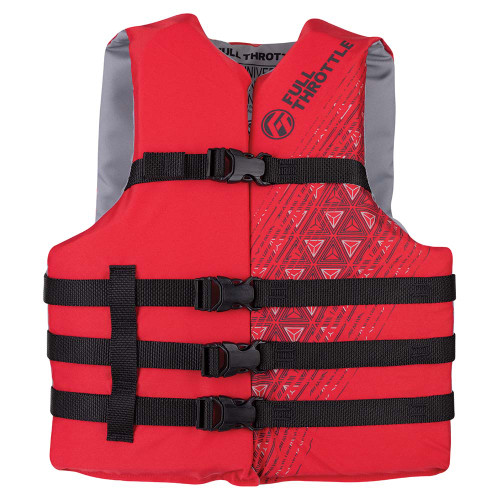 Full Throttle Adult Universal Ski Life Jacket - Red 112000-100-004-22