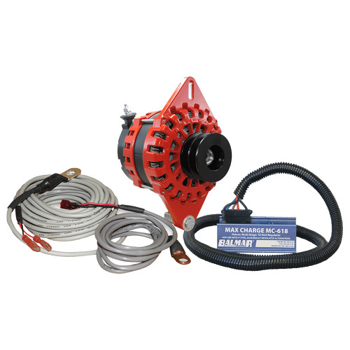 Balmar XT 250A Singleft Alternator, MC Regulator, T Sensors, Dualpul, Kit XT-SF-250-DV-KIT