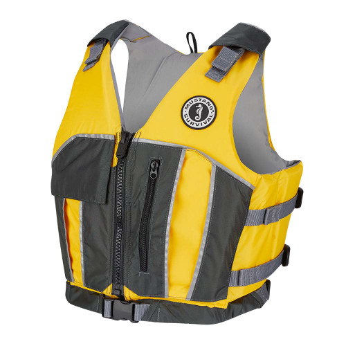 Mustang Reflex Foam Vest - Yellow/Grey - XL/XXL MV7020-222-XL/XXL-216