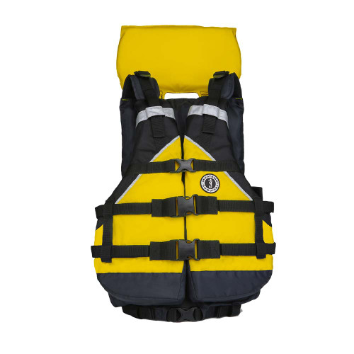 Mustang Explorer V Foam Vest - Adult Universal - Yellow/Black MV9080-124-0-253
